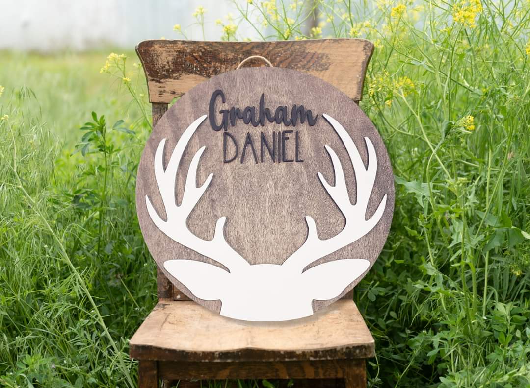 Deer Name Sign
