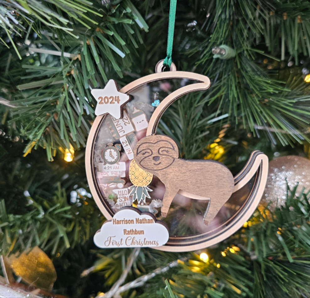 Baby's First Christmas Shaker Ornaments