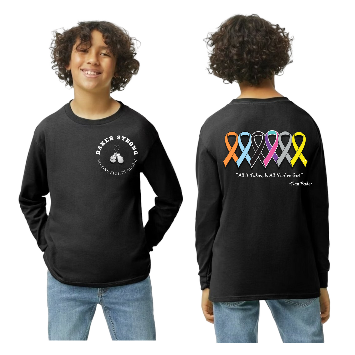 Youth Baker Strong Long Sleeve T-shirt