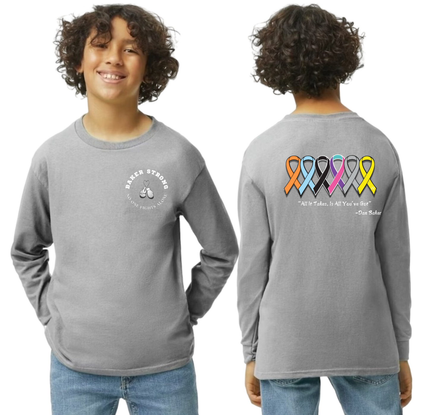 Youth Baker Strong Long Sleeve T-shirt