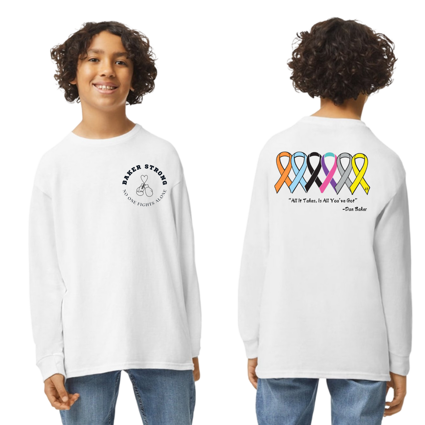 Youth Baker Strong Long Sleeve T-shirt