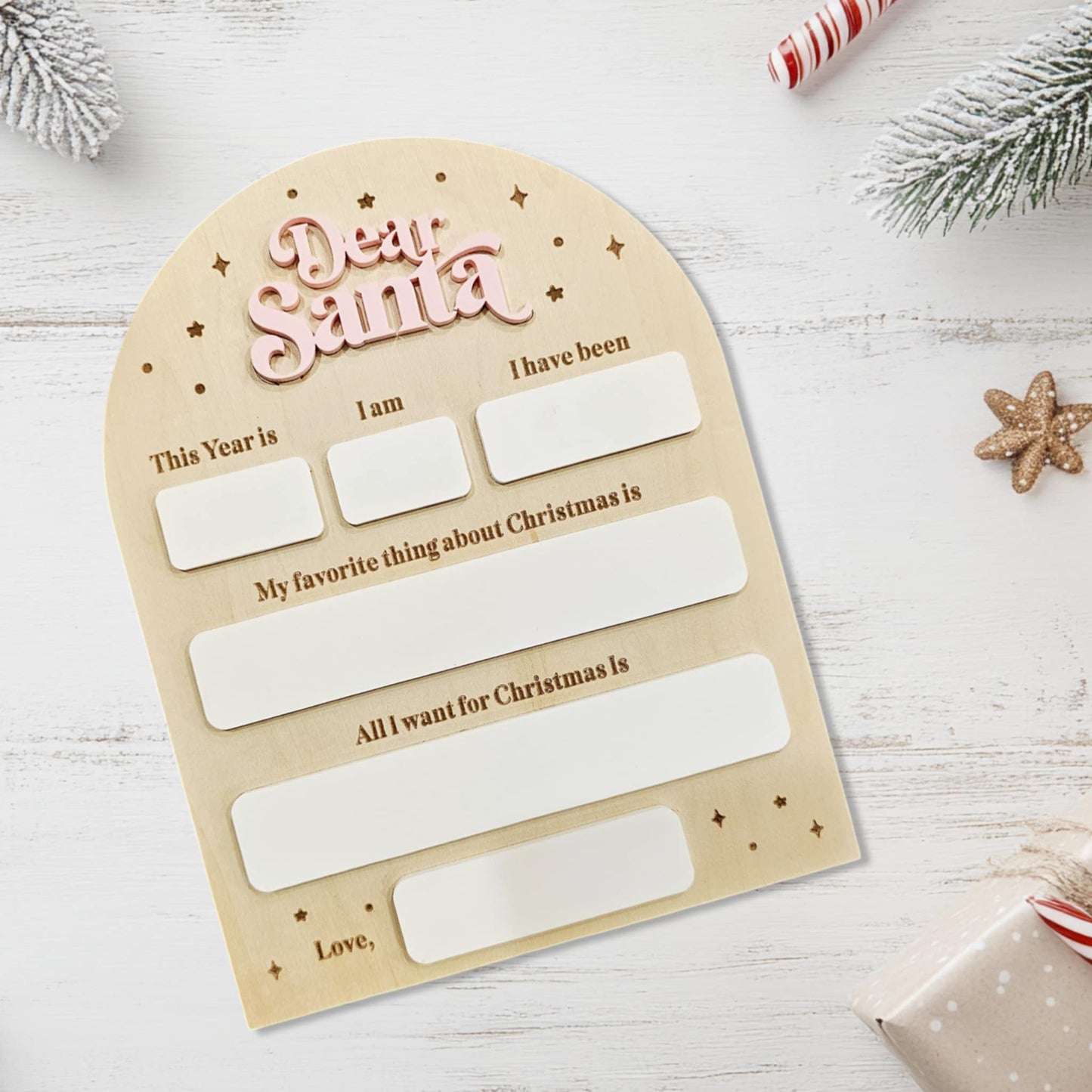 Santa Dry Erase Boards