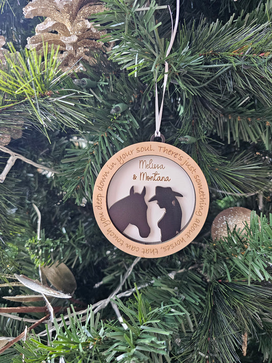 A Girl & Her Horse Ornament