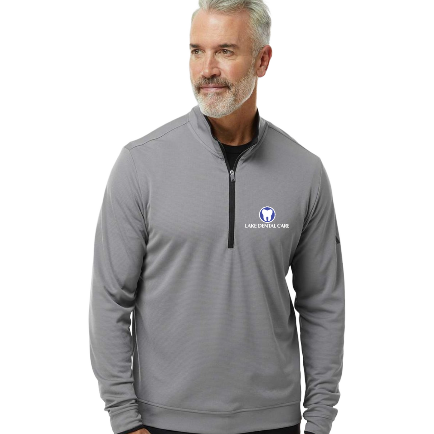 Lake Dental Printed Mens Adidas Performance Quarter Zip