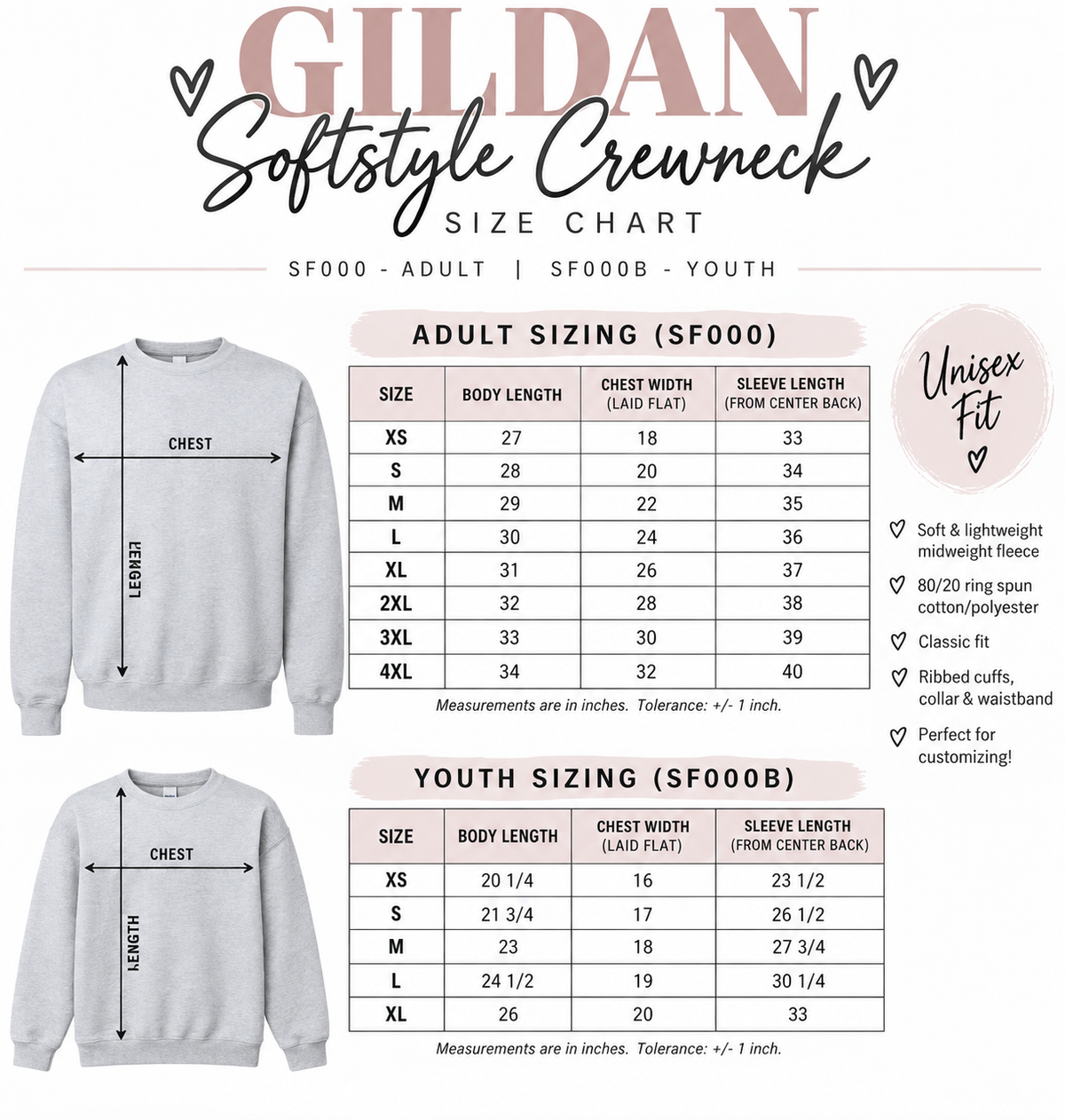 MDC Baby Company Softstyle Sweatshirts (Youth & Adult)