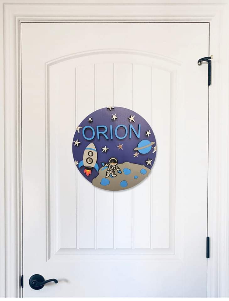 Personalized Astronaut Name Sign