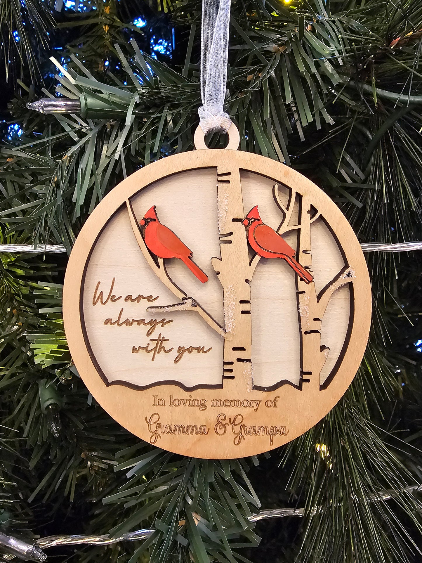 Winter Cardinal Memorial Ornament