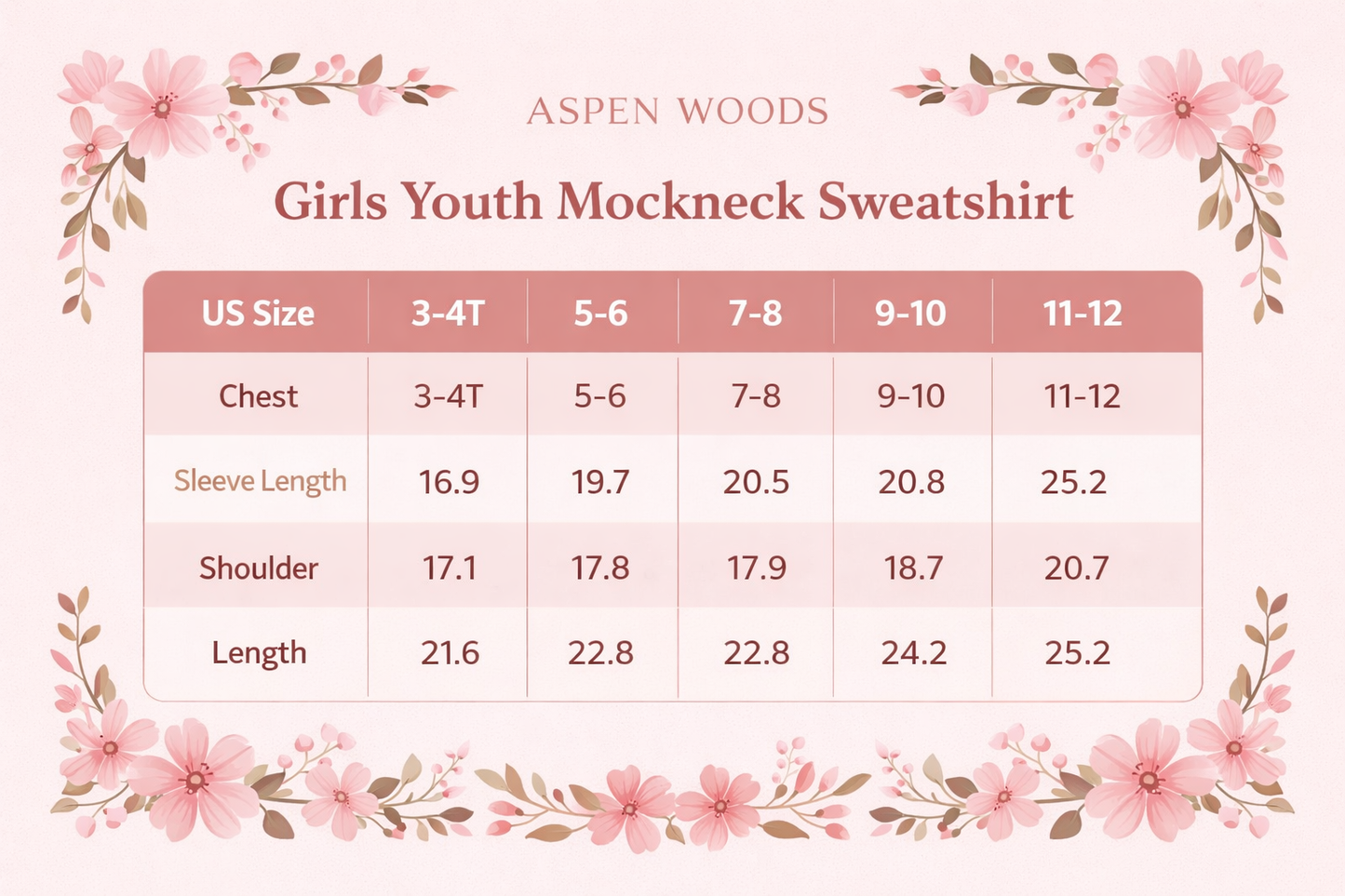 Girls Youth Embroidered Boulder Pointe Mockneck