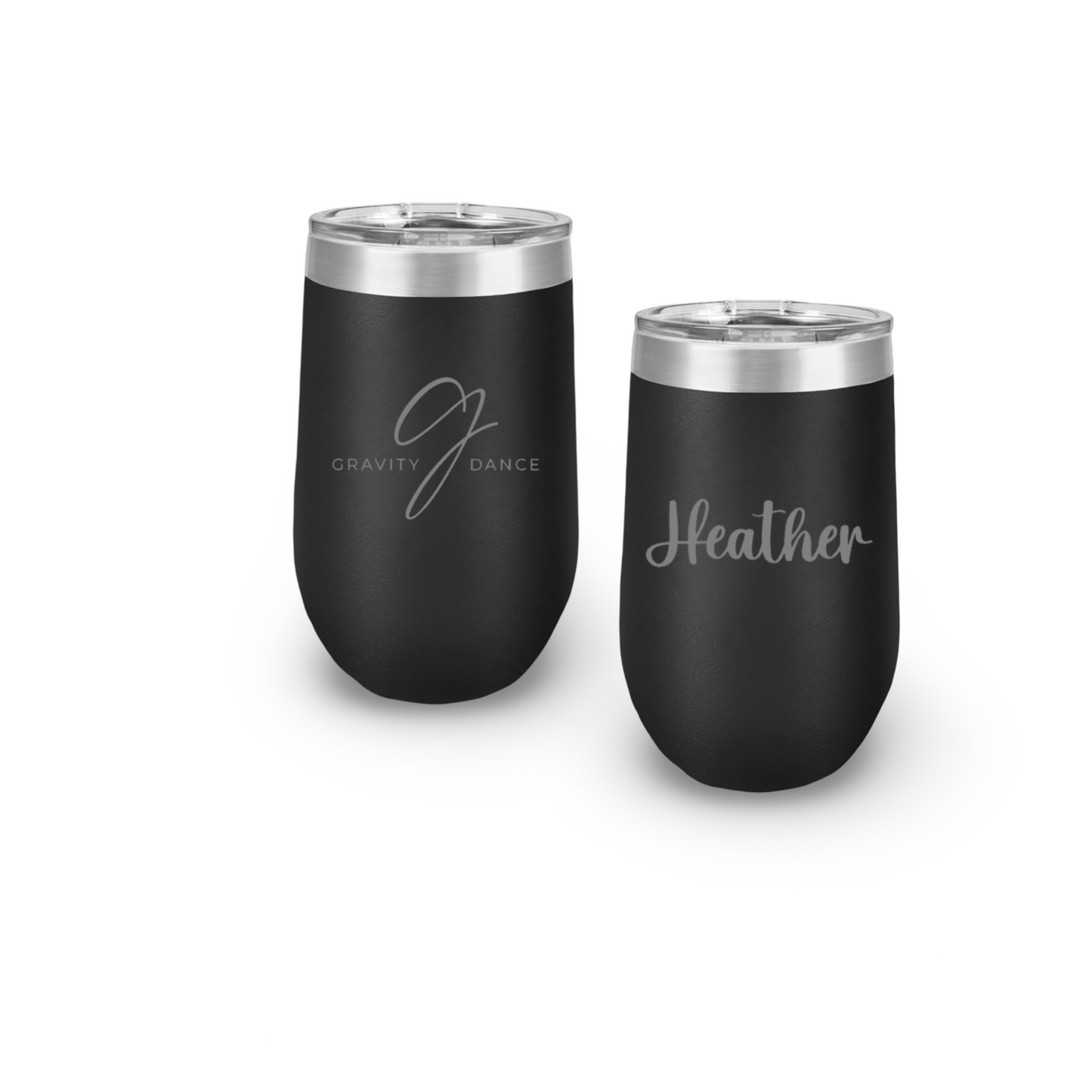 15oz Gravity Dance Insulated Wine Tumbler (Personalization Option Available)