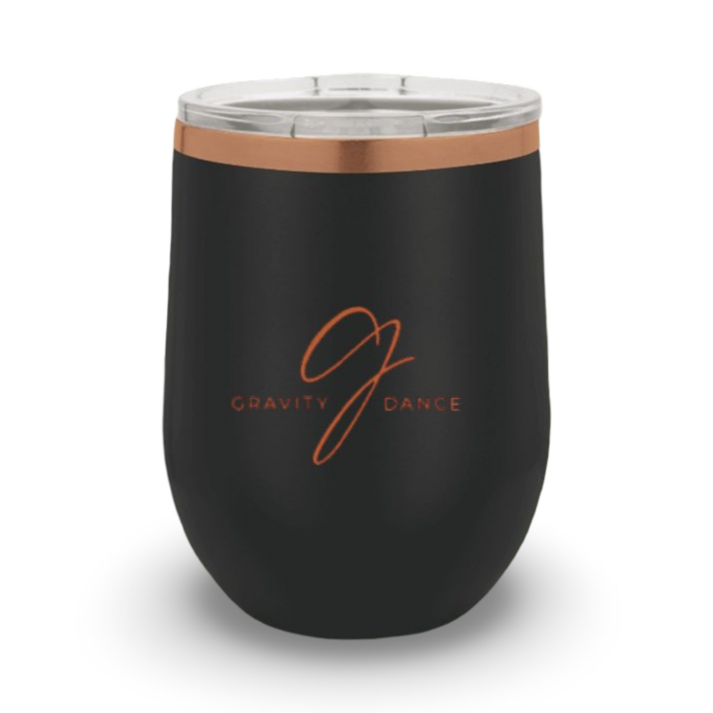 12oz Rose Gold Engraved Gravity Dance Insulated Tumblers