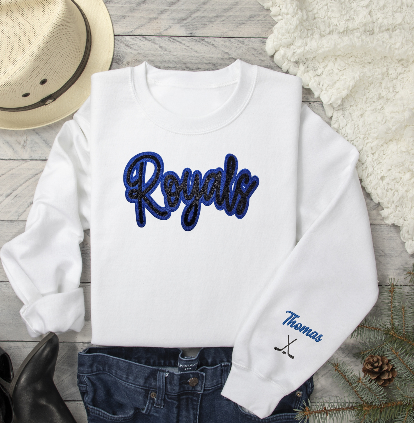 Rogers Royals Glitter✨️ & Sequin Sweatshirt