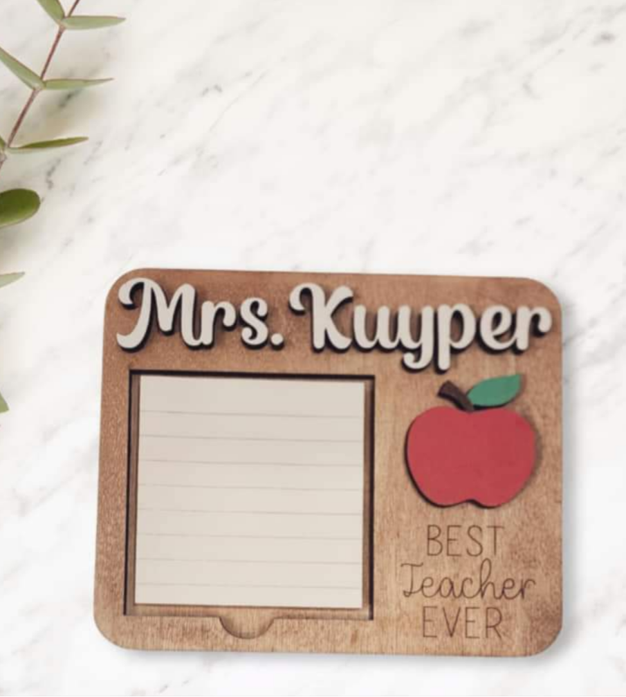 Best Teacher Ever Notepad Holder