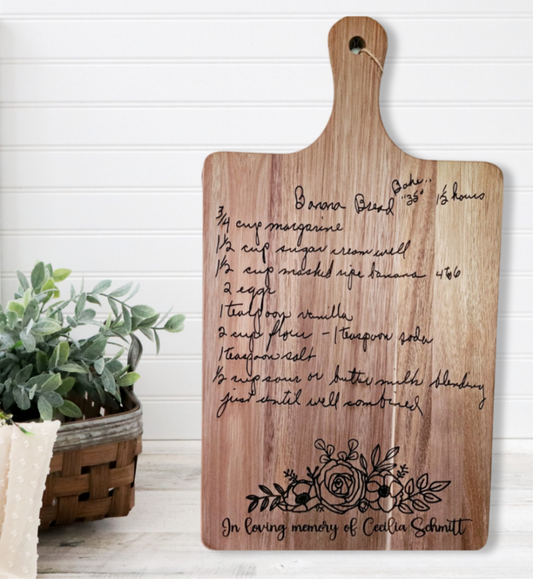 Recipe Cutting Board