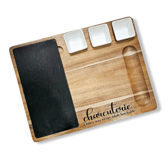 Adult Lunchable Charcuterie Board 11 Piece Set