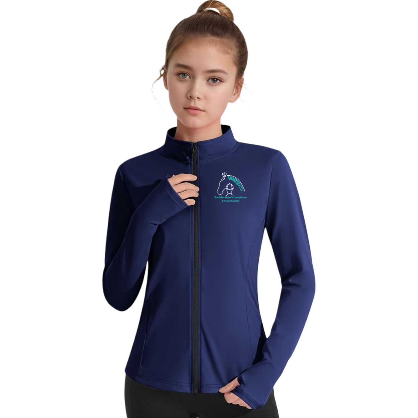 Girls Boulder Pointe Full Zip Riding Shirt