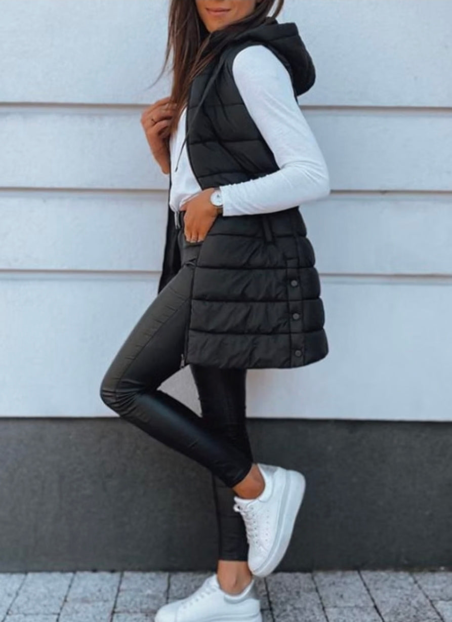 Custom Glitter Applique Puff Vest