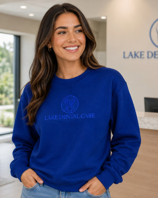 Lake Dental Bella + Canvas Unisex Puff Embroidered Sweatshirt
