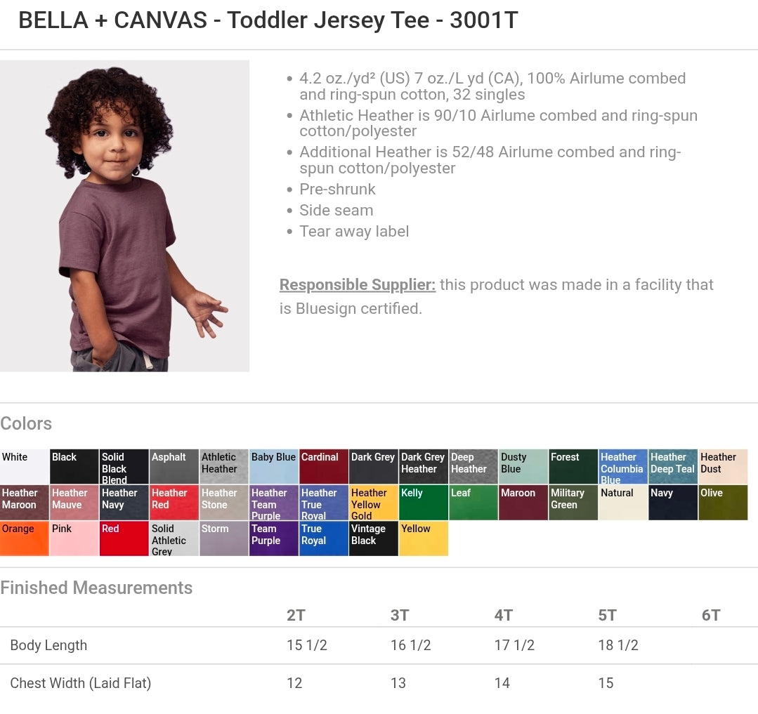 2026 NICU Family Reunion Toddler & Youth Tee Options
