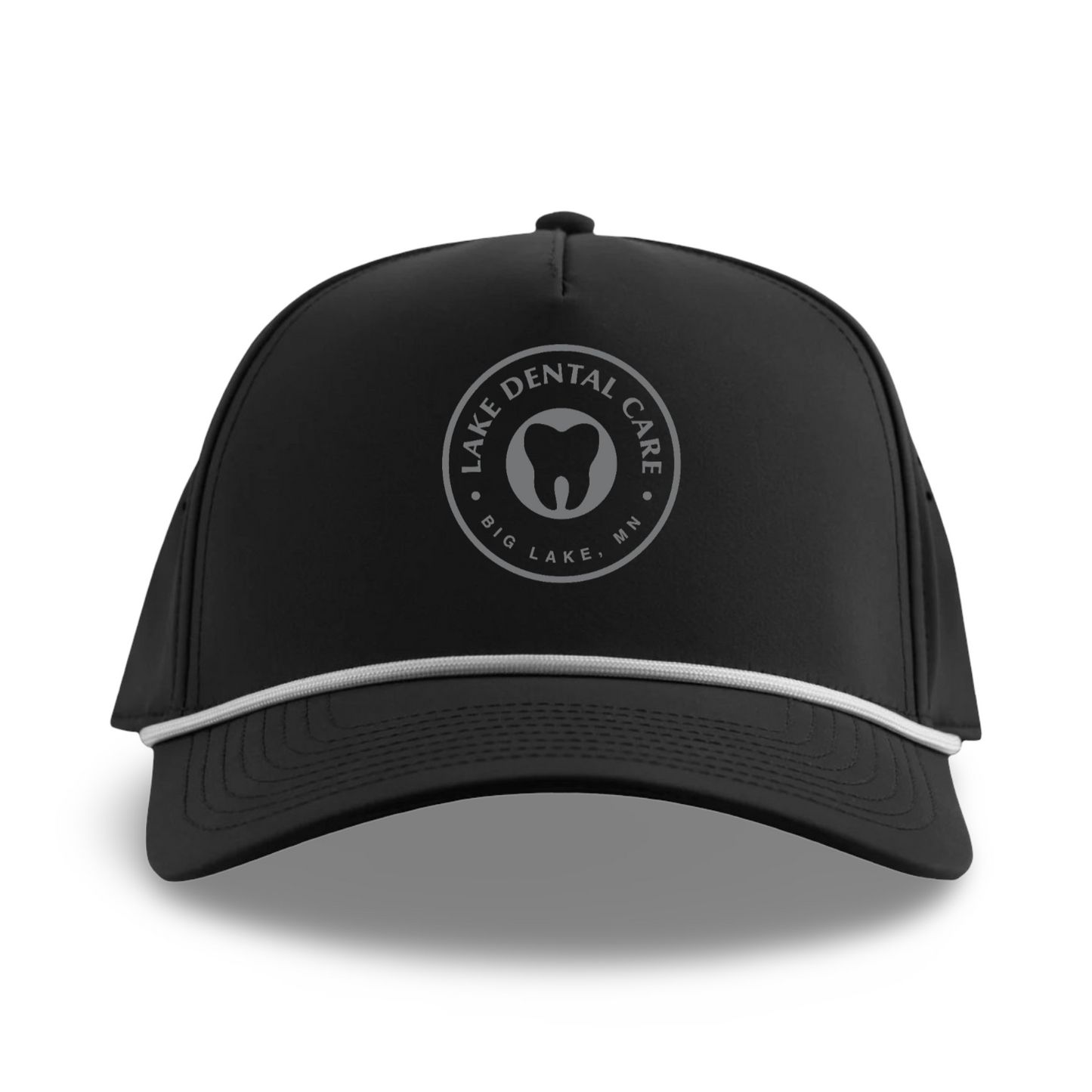 Lake Dental Embroidered BARE 5 Panel Curved Rope Hat