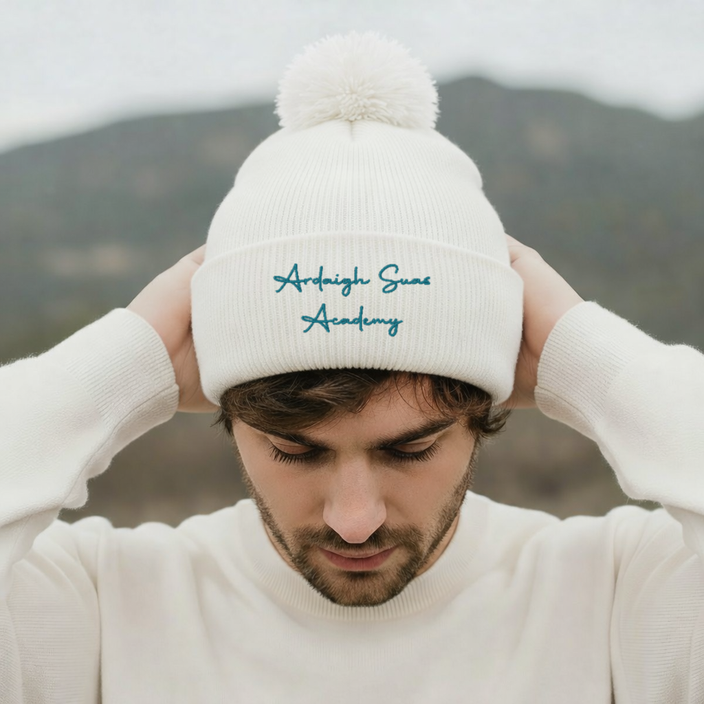 ASA Embroidered Unisex Pom Beanies