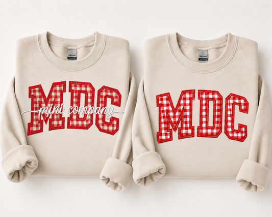 MDC Mini Co Applique Sweatshirt (Adult & Youth)
