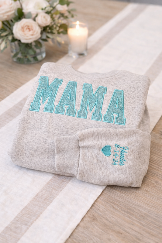 Mama Glitter Crew Sweatshirt ✨️