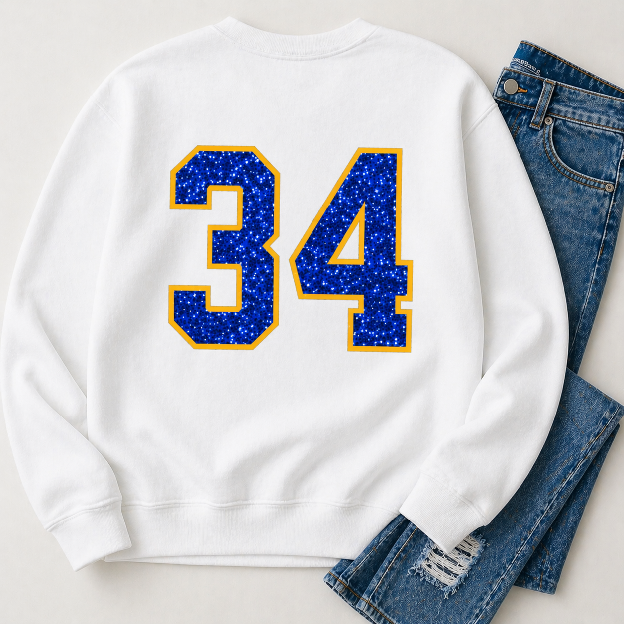 ✨️ Glitter & Sequin Sports Letter Applique