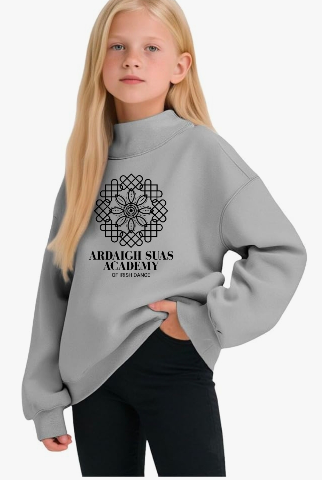 Girls Youth Printed ASA Mockneck