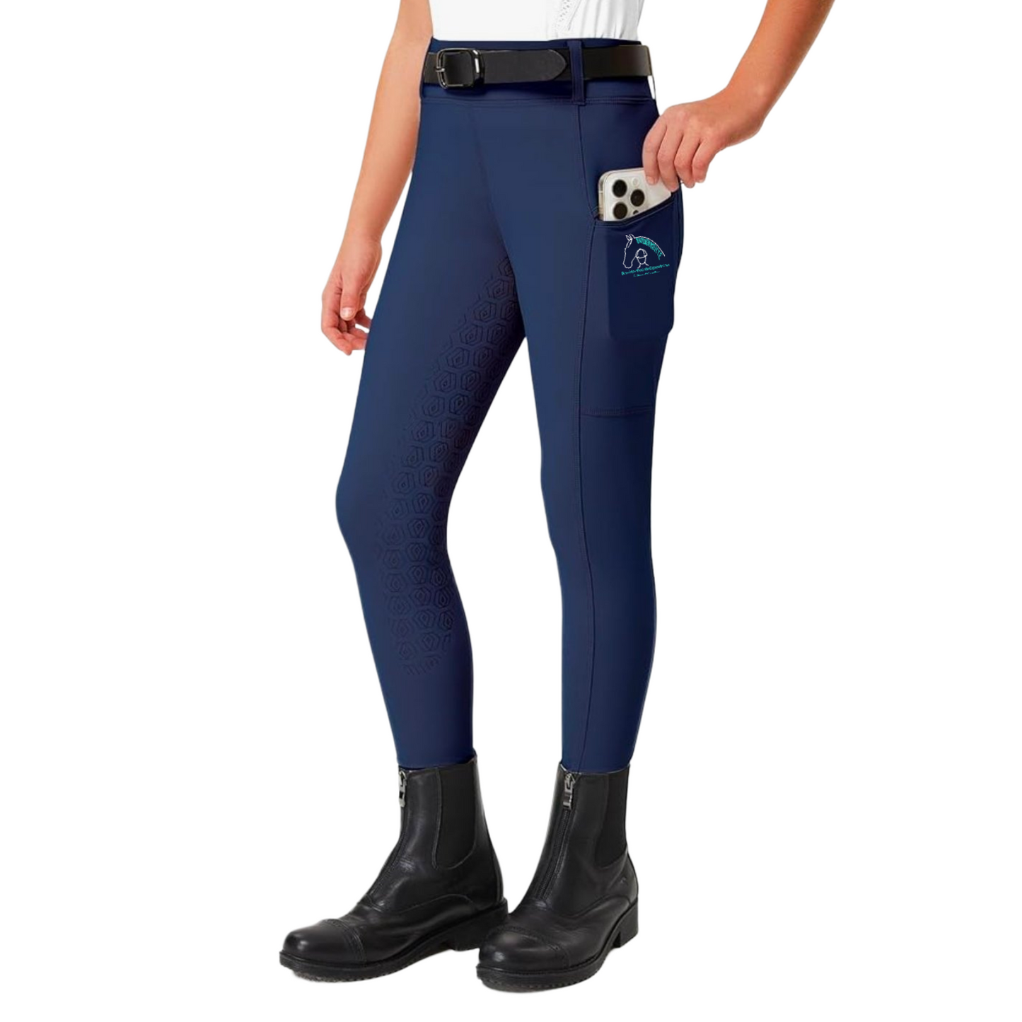 Boulder Pointe Girls Full Seat Riding Tights