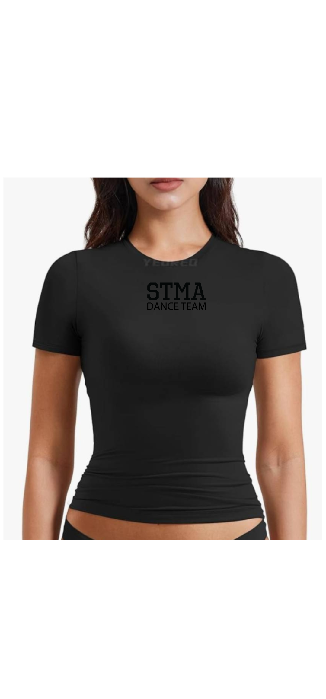 STMA Dance Team Printed Fitted Workout Top