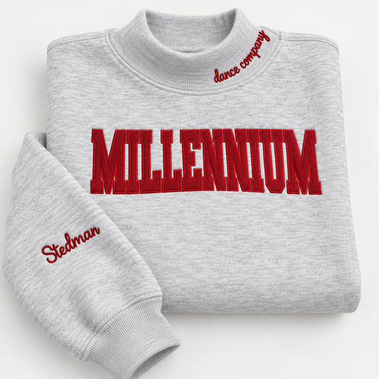 Millennium Embroidered Mockneck (Adult & Youth)