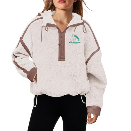 Womens Embroidered Boulder Point Over-Sized Sherpa