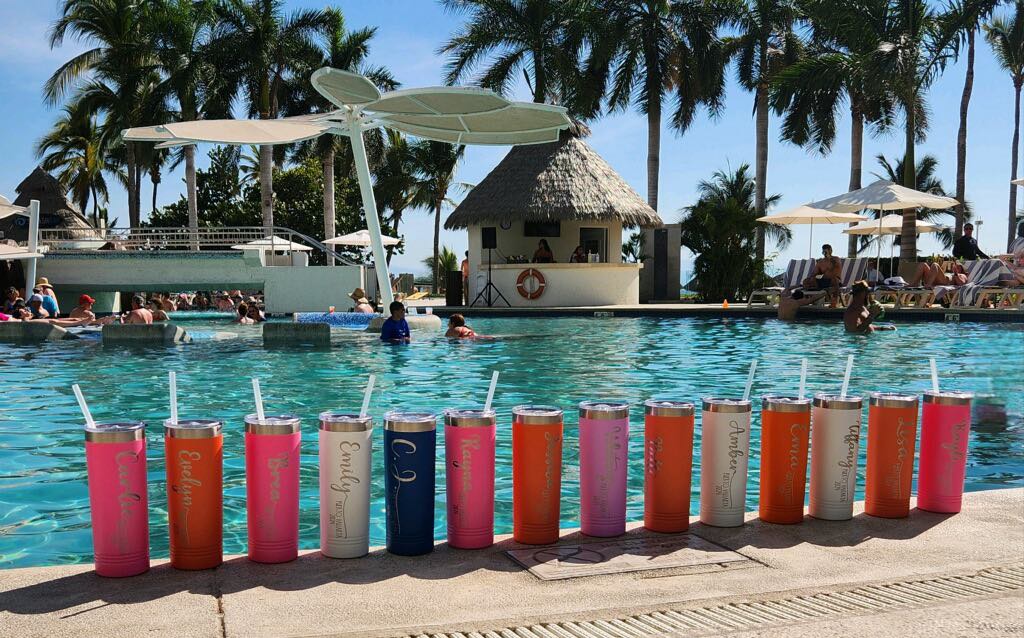 Personalized 22 oz Destination Travel Tumblers