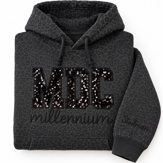 MDC Leopard Sequin Hoodie (Adult & Youth)