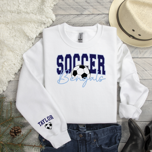 Bengals Soccer Printed Crew Sweatshirt