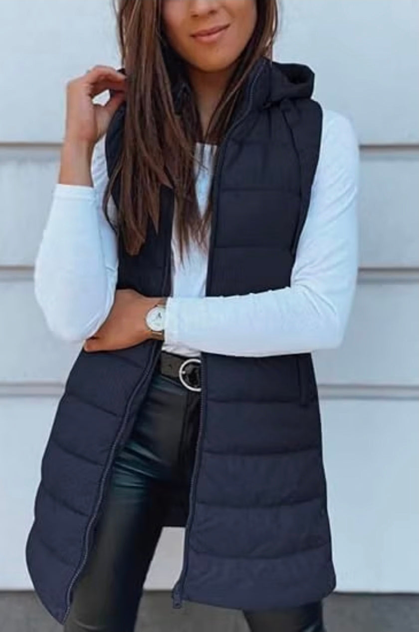 Custom Glitter Applique Puff Vest