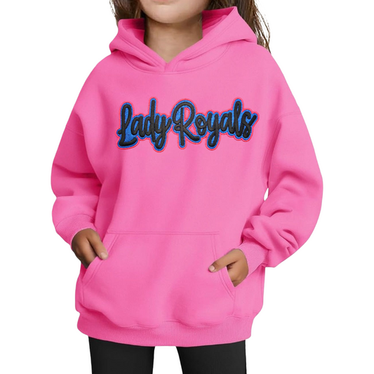 Youth Lady Royals ✨️ Glitter Applique Hoodie