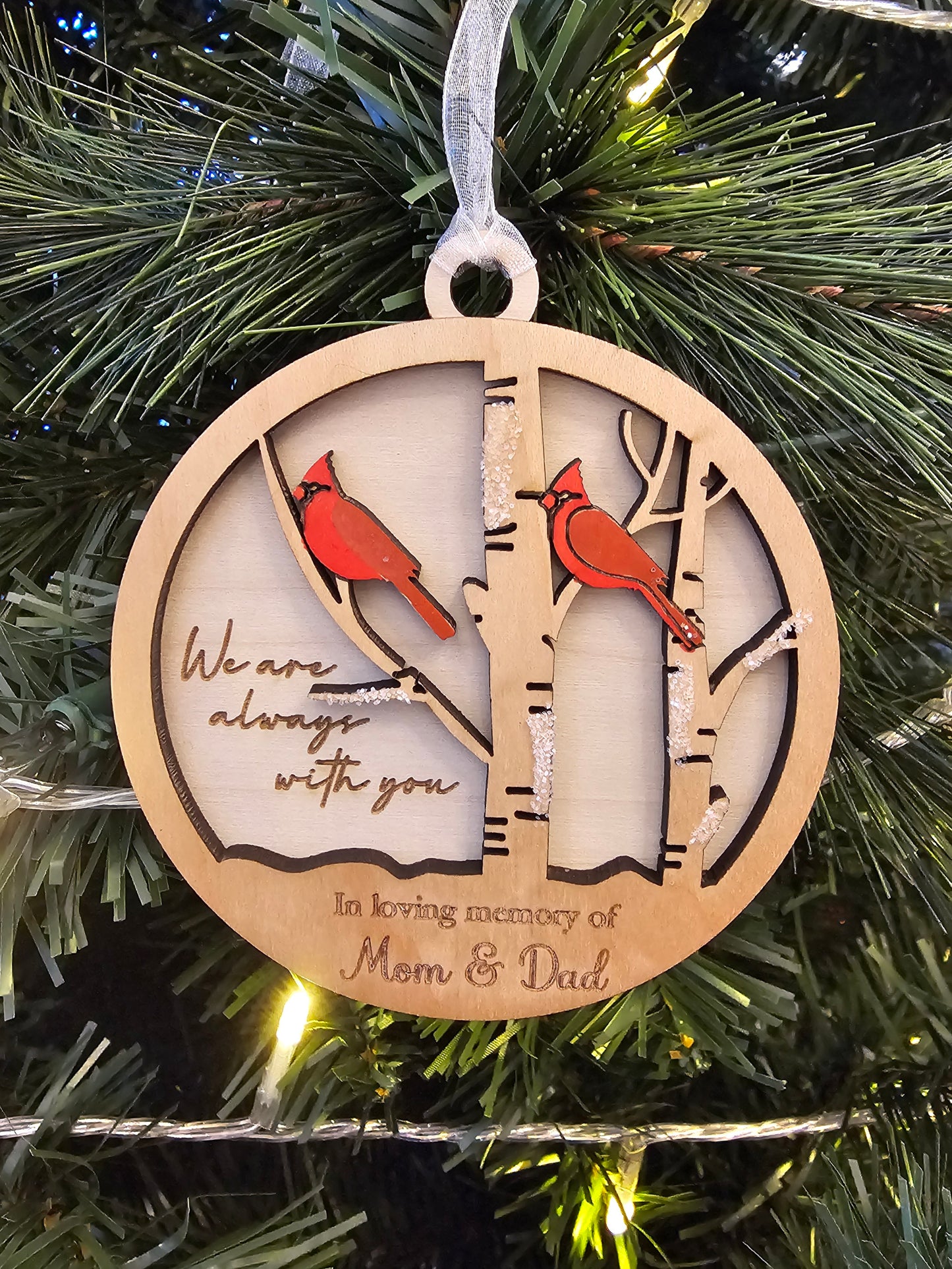 Winter Cardinal Memorial Ornament