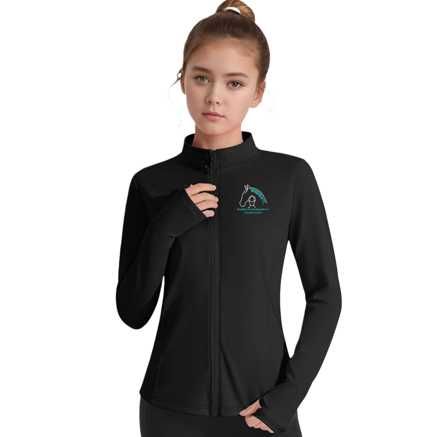 Girls Boulder Pointe Full Zip Riding Shirt