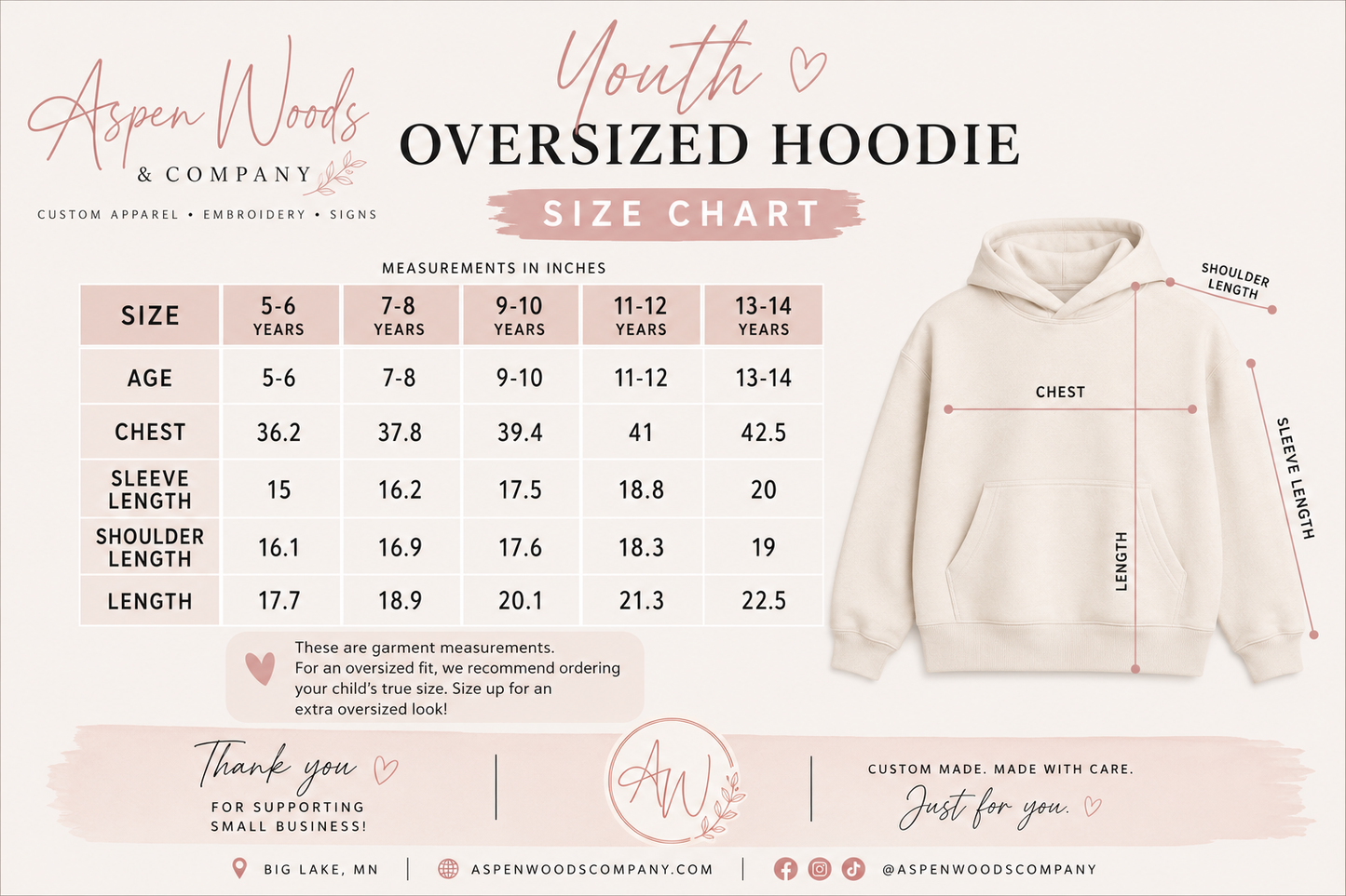 Youth Rev Pink on Gray Sequin Oversized Hoodie