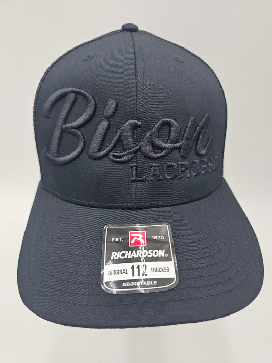 Buffalo Bison Lacrosse Monochromatic Puff Embroidered Richardson 112