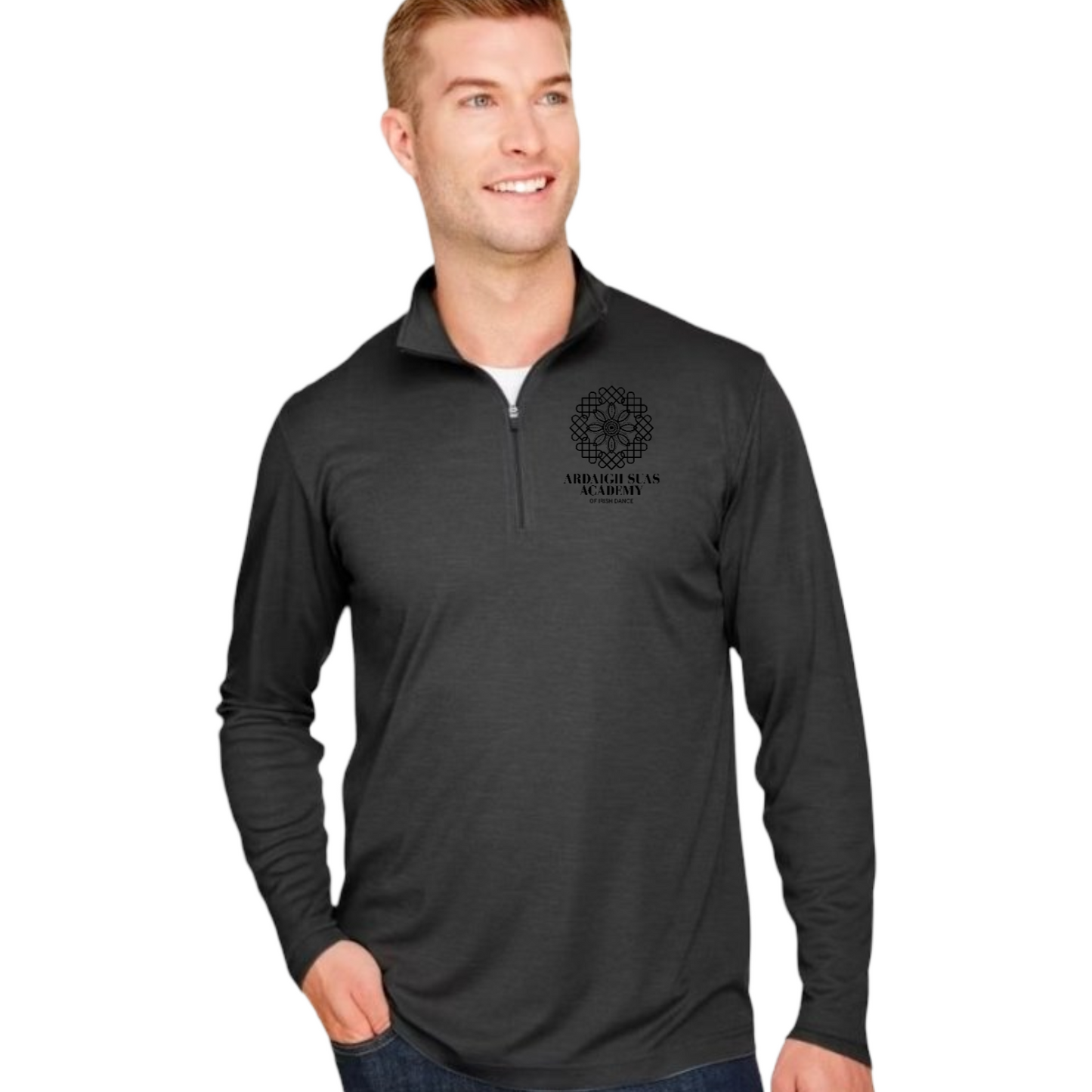 Mens ASA Printed Performance Quarter Zip Pullover