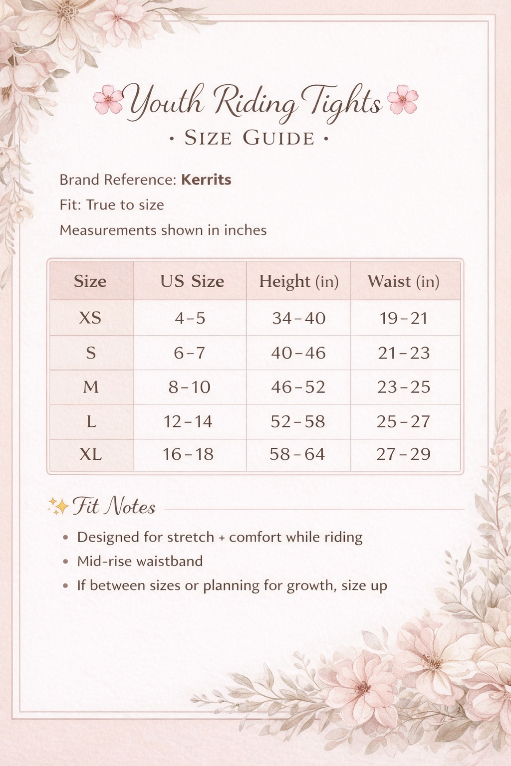 Kerrits Kids Coolcore Full Leg Riding Tights