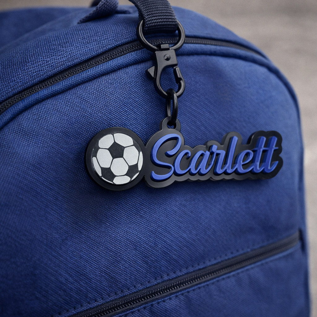 Personalized Soccer Ball Bag Tag / Key Chain