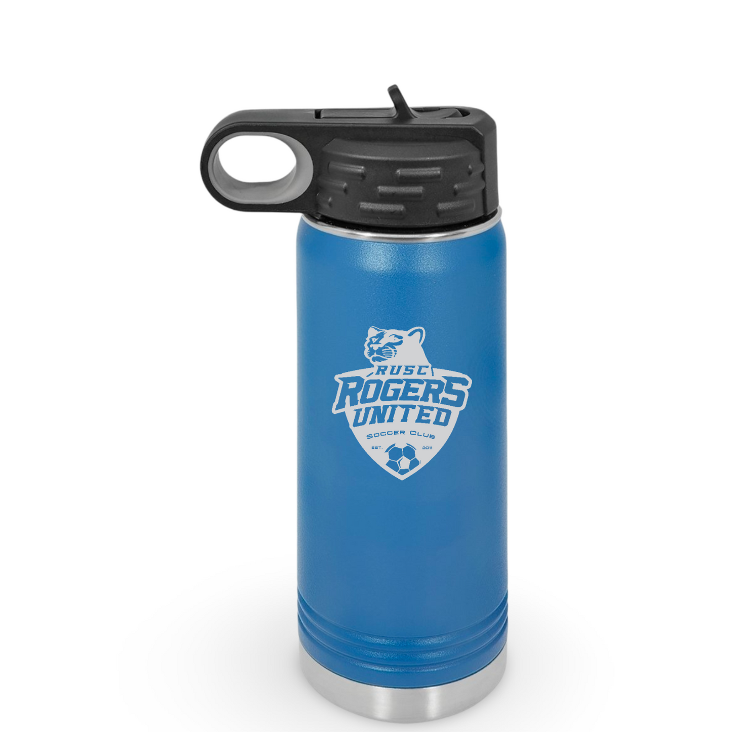 20oz Engraved Rogers United Polar Camel Water Bottle