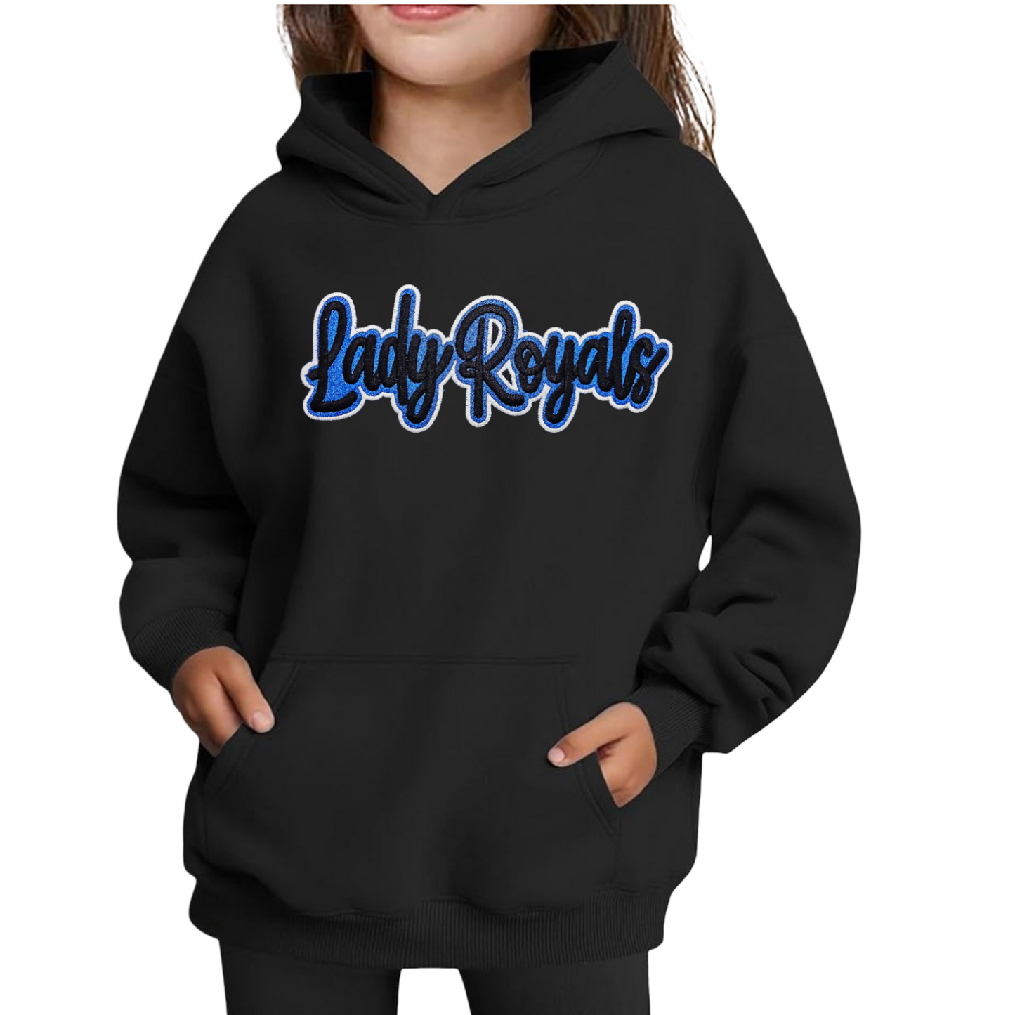 Youth Lady Royals ✨️ Glitter Applique Hoodie