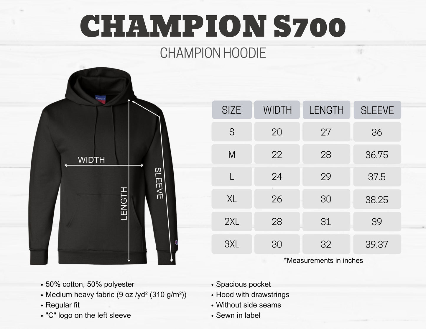 Spectrum Sting Double Applique Champion Hoodie