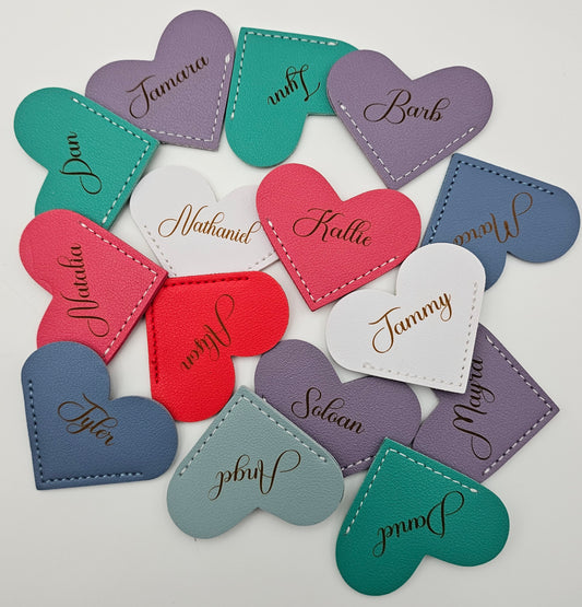 Personalized Heart Bookmarks