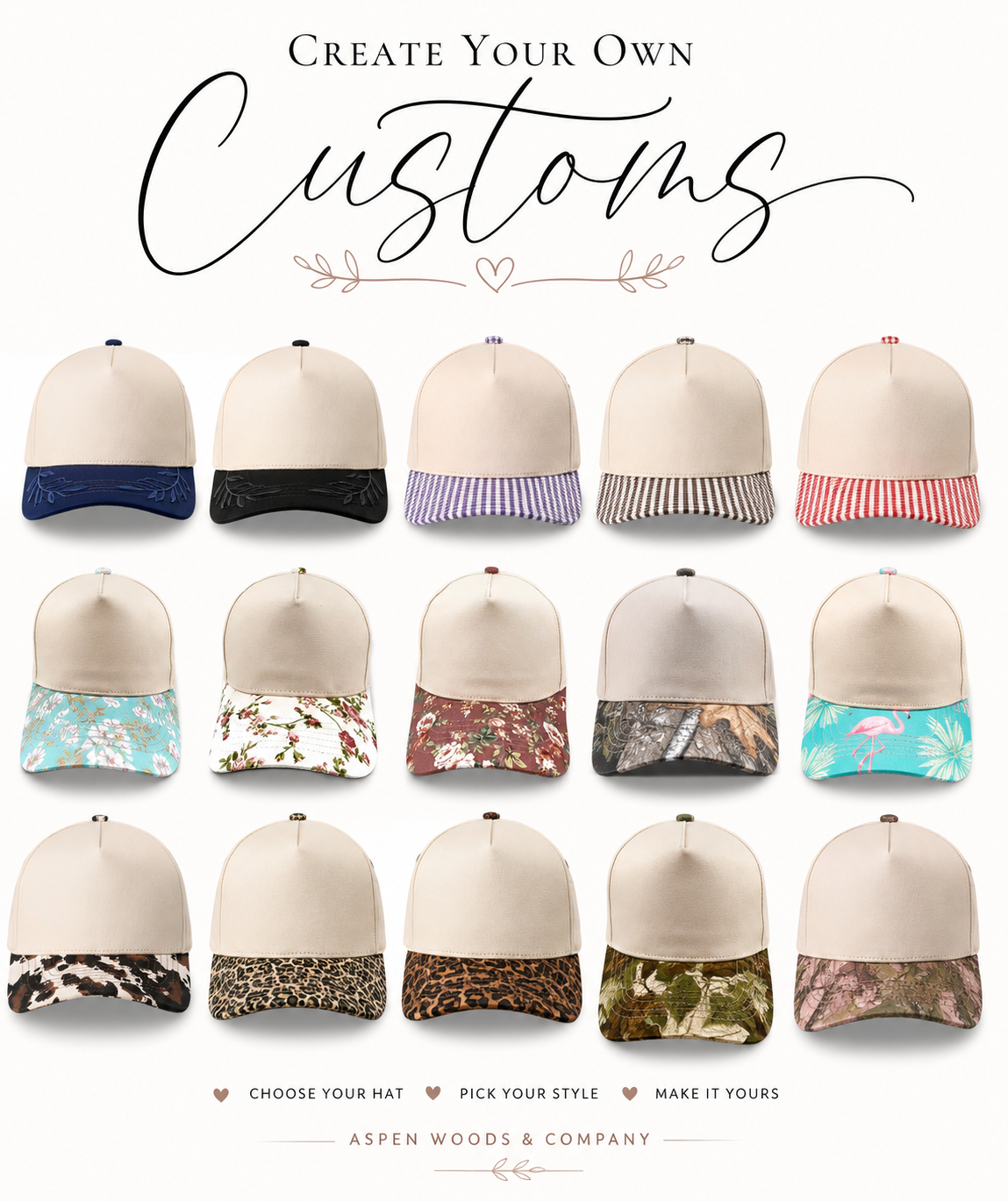 Design Your Own Puff Embroidery Hat