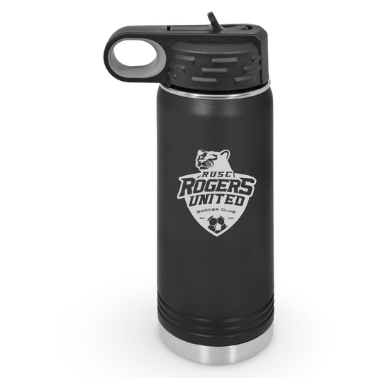 20oz Engraved Rogers United Polar Camel Water Bottle